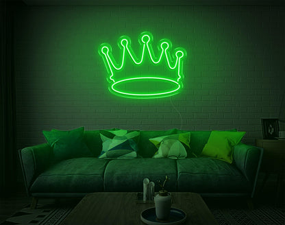 White Crown V2 Led Neon Sign For Modern Home Cafe Decor | Shineneon