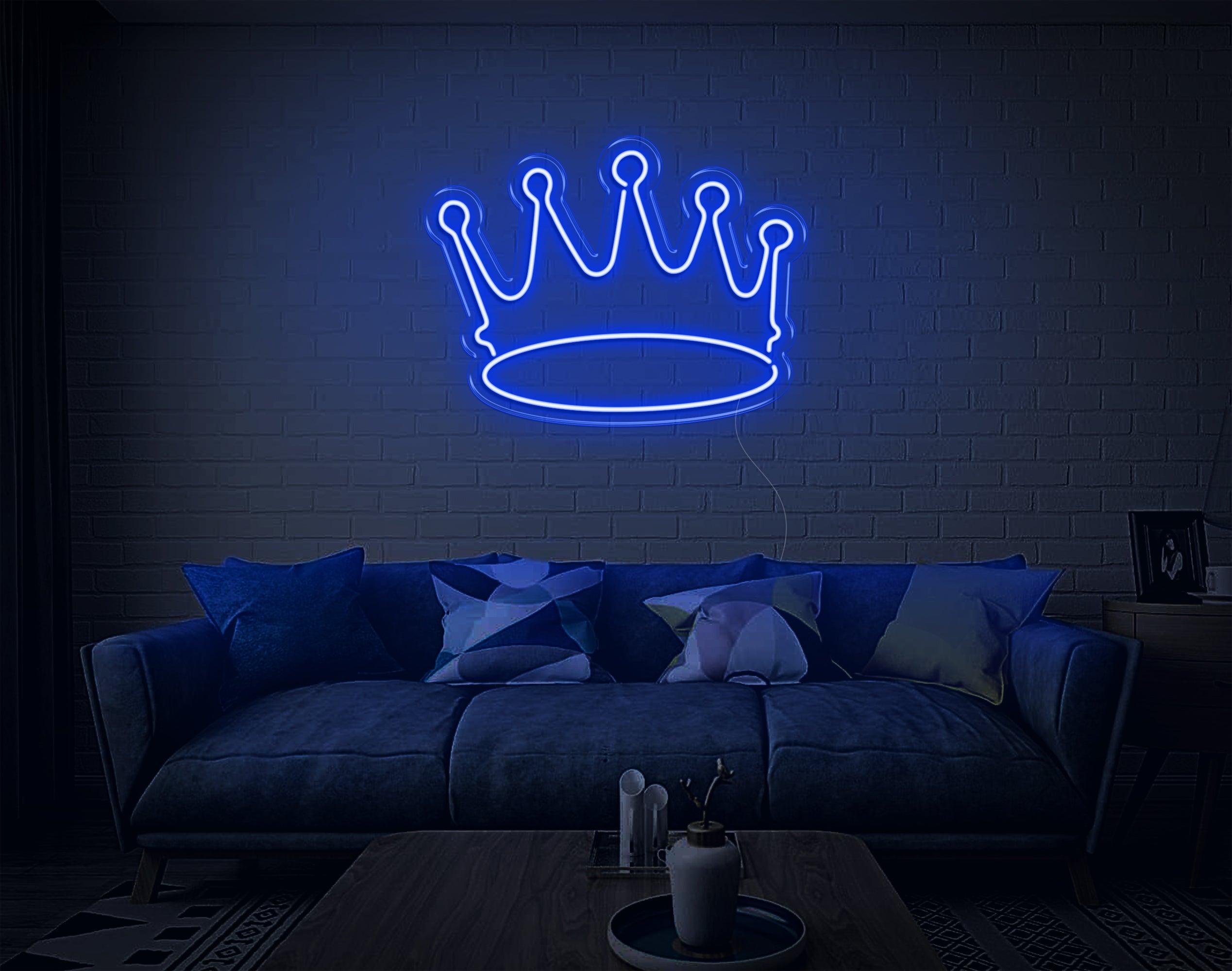 White Crown V2 Led Neon Sign For Modern Home Cafe Decor | Shineneon