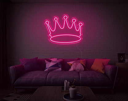 White Crown V2 Led Neon Sign For Modern Home Cafe Decor | Shineneon