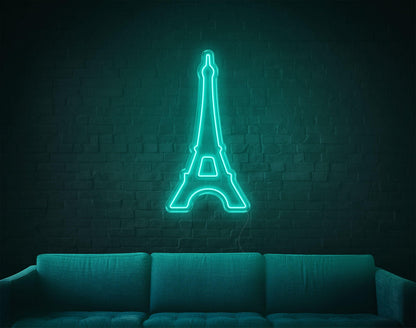 White Eiffel Tower Led Neon Sign For Indoor Wall Art | Shineneon