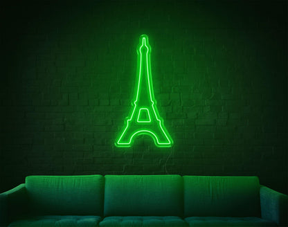 White Eiffel Tower Led Neon Sign For Indoor Wall Art | Shineneon