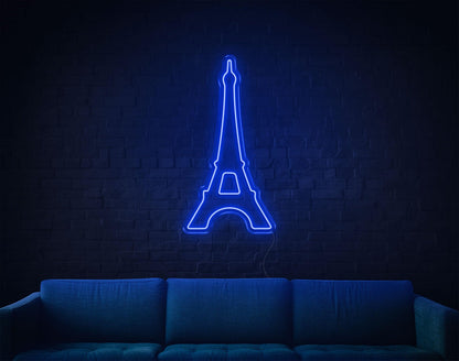 White Eiffel Tower Led Neon Sign For Indoor Wall Art | Shineneon