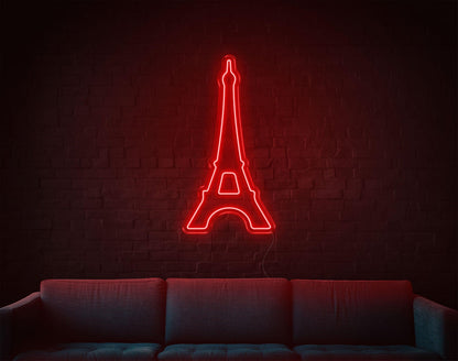 White Eiffel Tower Led Neon Sign For Indoor Wall Art | Shineneon