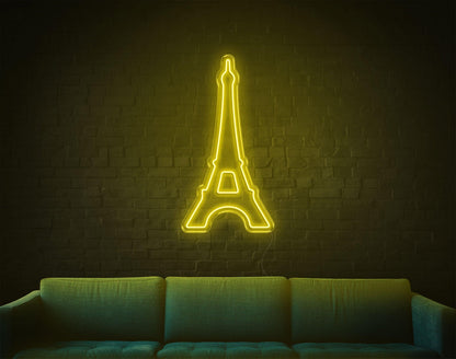White Eiffel Tower Led Neon Sign For Indoor Wall Art | Shineneon
