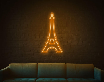 White Eiffel Tower Led Neon Sign For Indoor Wall Art | Shineneon