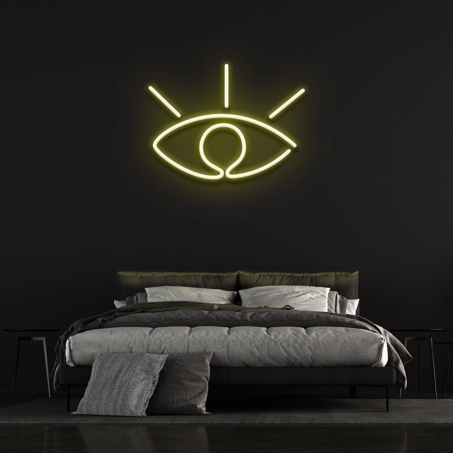White Eye Led Neon Sign Bedroom Wall Decor | Shineneon