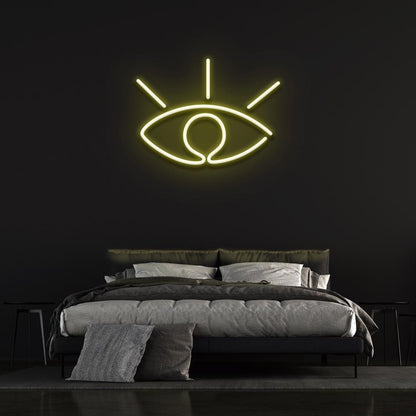 White Eye Led Neon Sign Bedroom Wall Decor | Shineneon