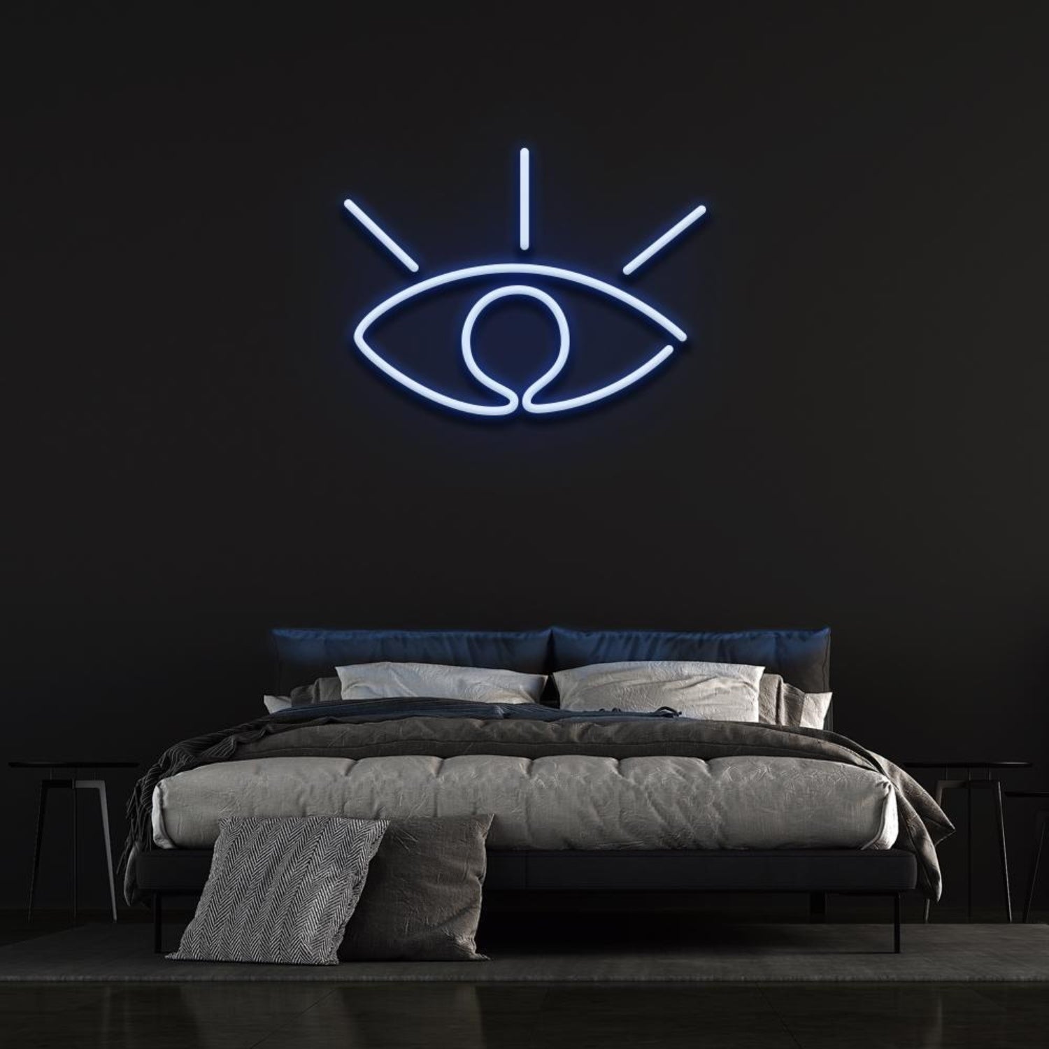 White Eye Led Neon Sign Bedroom Wall Decor | Shineneon
