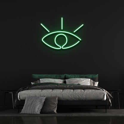 White Eye Led Neon Sign Bedroom Wall Decor | Shineneon