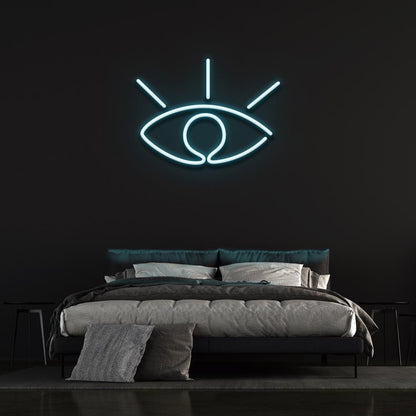 White Eye Led Neon Sign Bedroom Wall Decor | Shineneon