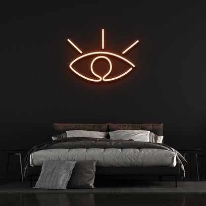 White Eye Led Neon Sign Bedroom Wall Decor | Shineneon