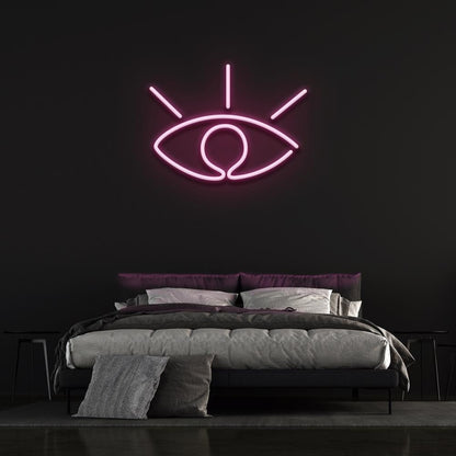 White Eye Led Neon Sign Bedroom Wall Decor | Shineneon
