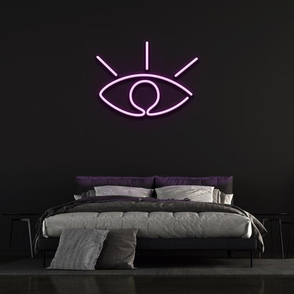 White Eye Led Neon Sign Bedroom Wall Decor | Shineneon