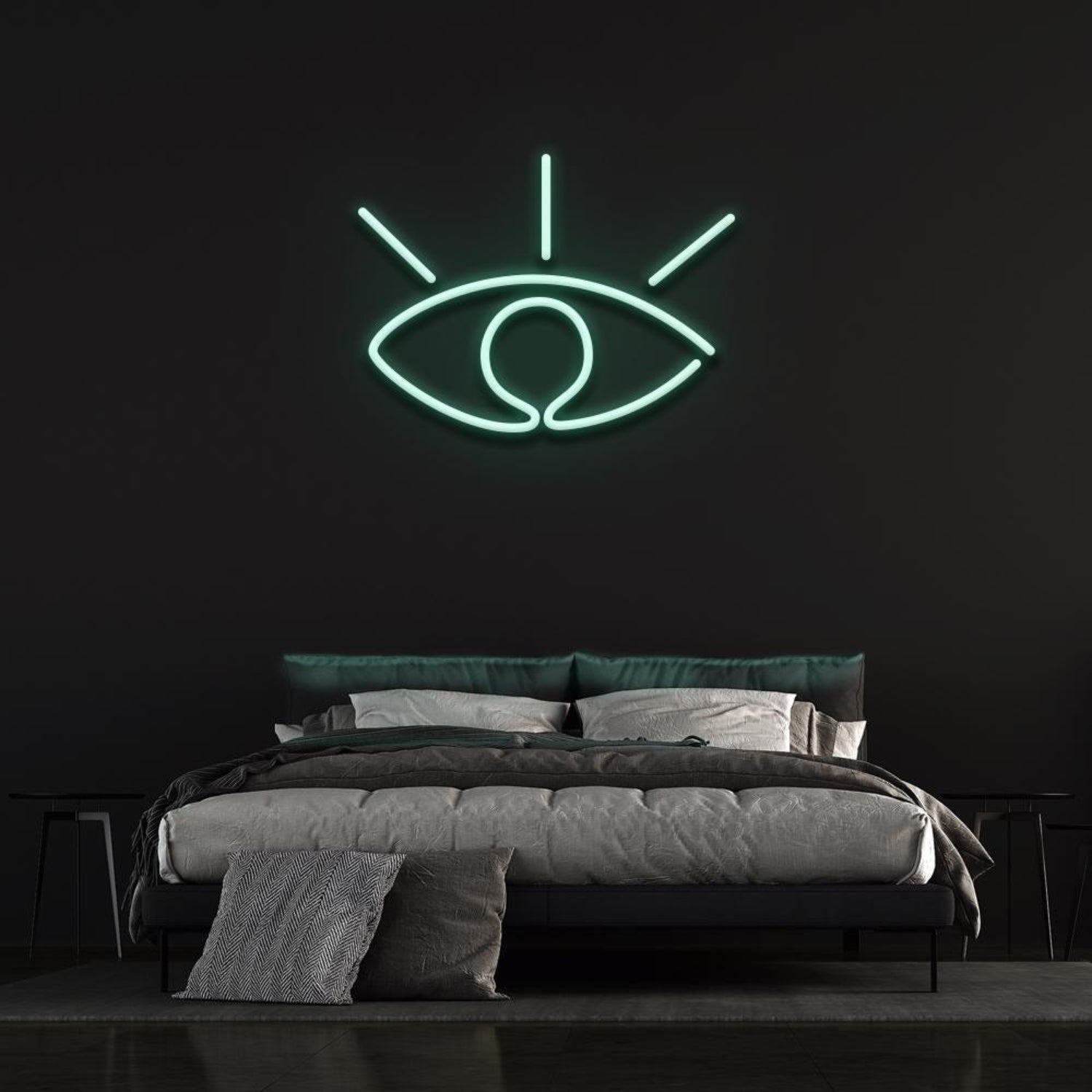 White Eye Led Neon Sign Bedroom Wall Decor | Shineneon