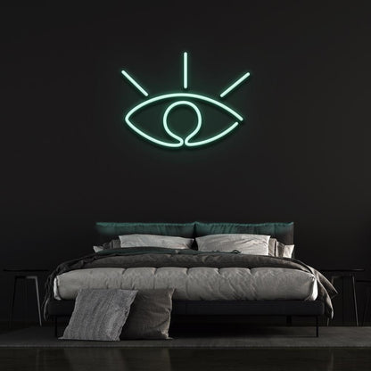 White Eye Led Neon Sign Bedroom Wall Decor | Shineneon