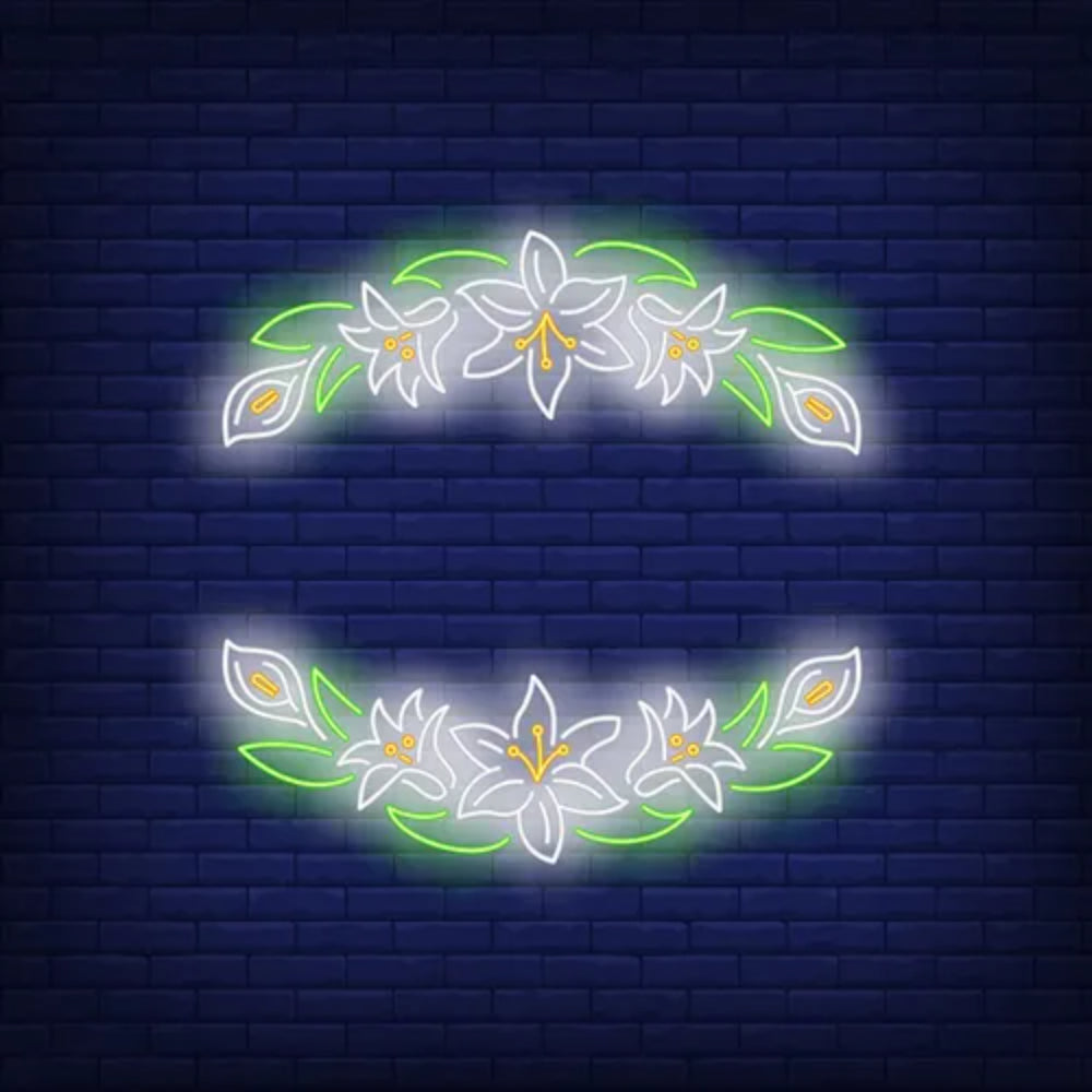White Flower Led Neon Sign | Shineneon
