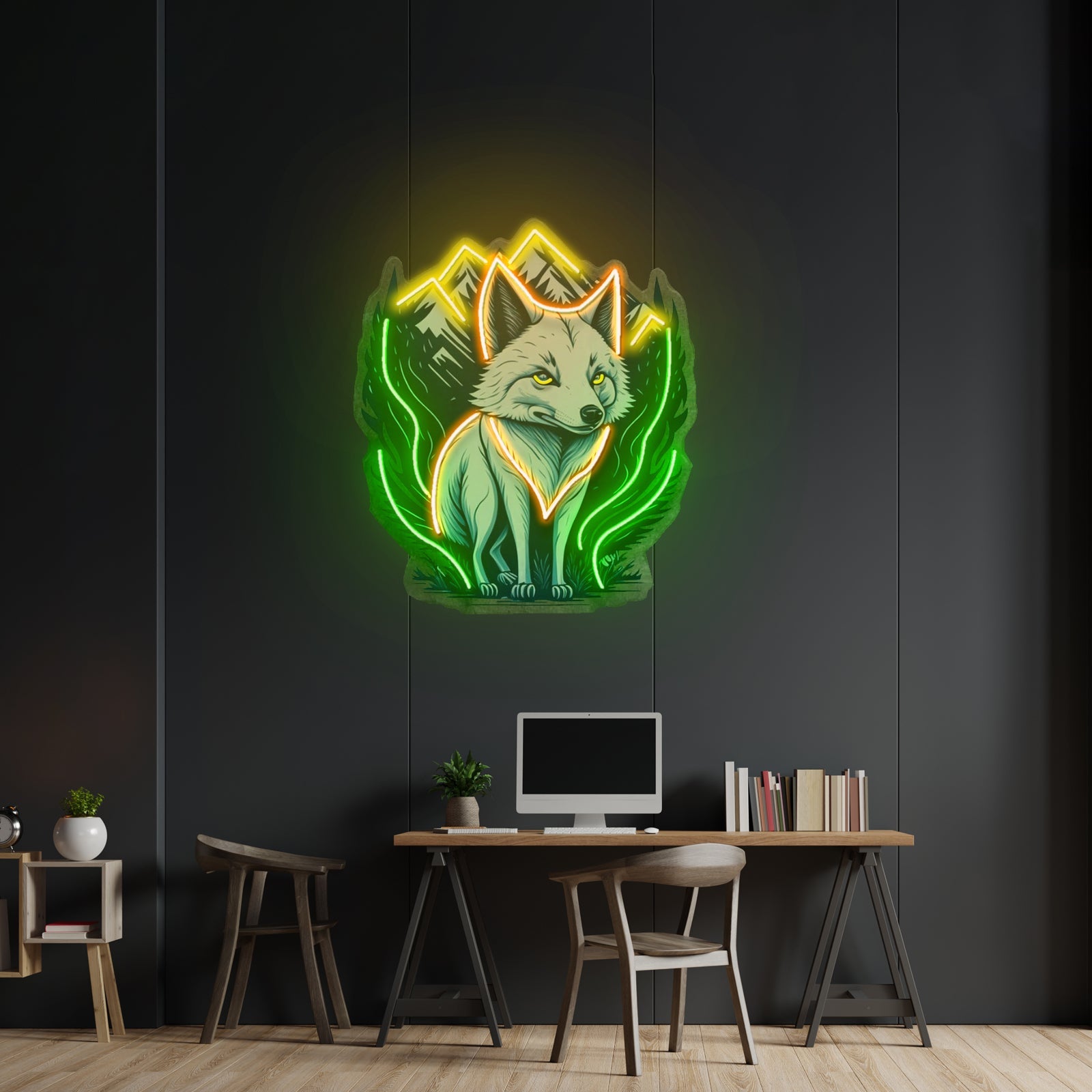 White Foxy Led Neon Sign Light Custom Led Signs - Shineneon