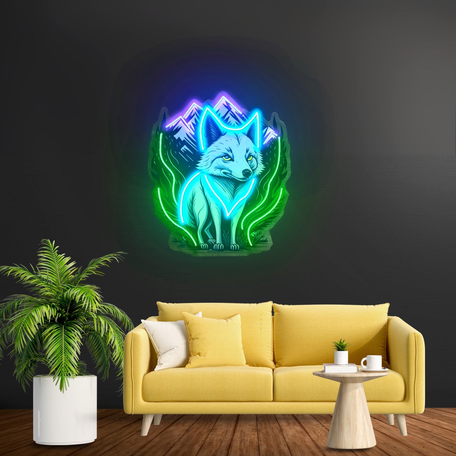 White Foxy Led Neon Sign Light Custom Led Signs - Shineneon