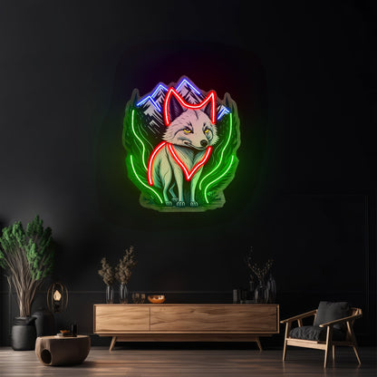 White Foxy Led Neon Sign Light Custom Led Signs - Shineneon