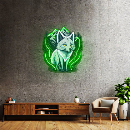White Foxy Led Neon Sign Light Custom Led Signs - Shineneon