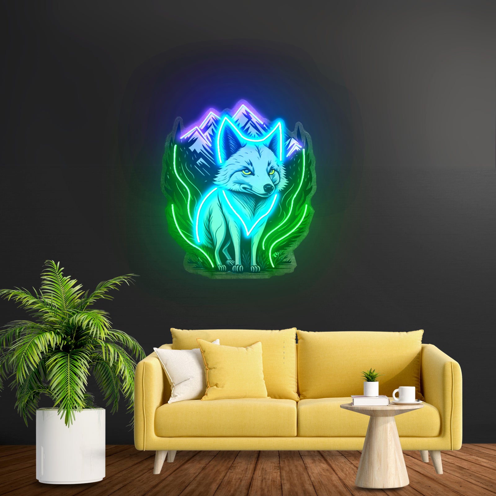 Who Is Next Santa Christmas Led Neon Acrylic Artwork For Sale