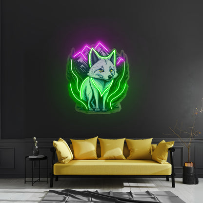 Who Is Next Santa Christmas Led Neon Acrylic Artwork For Sale