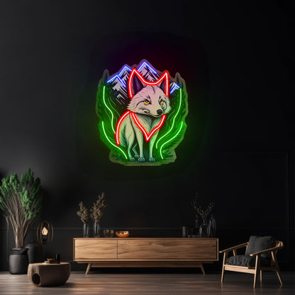 White Foxy Led Neon Sign Light Custom Led Signs