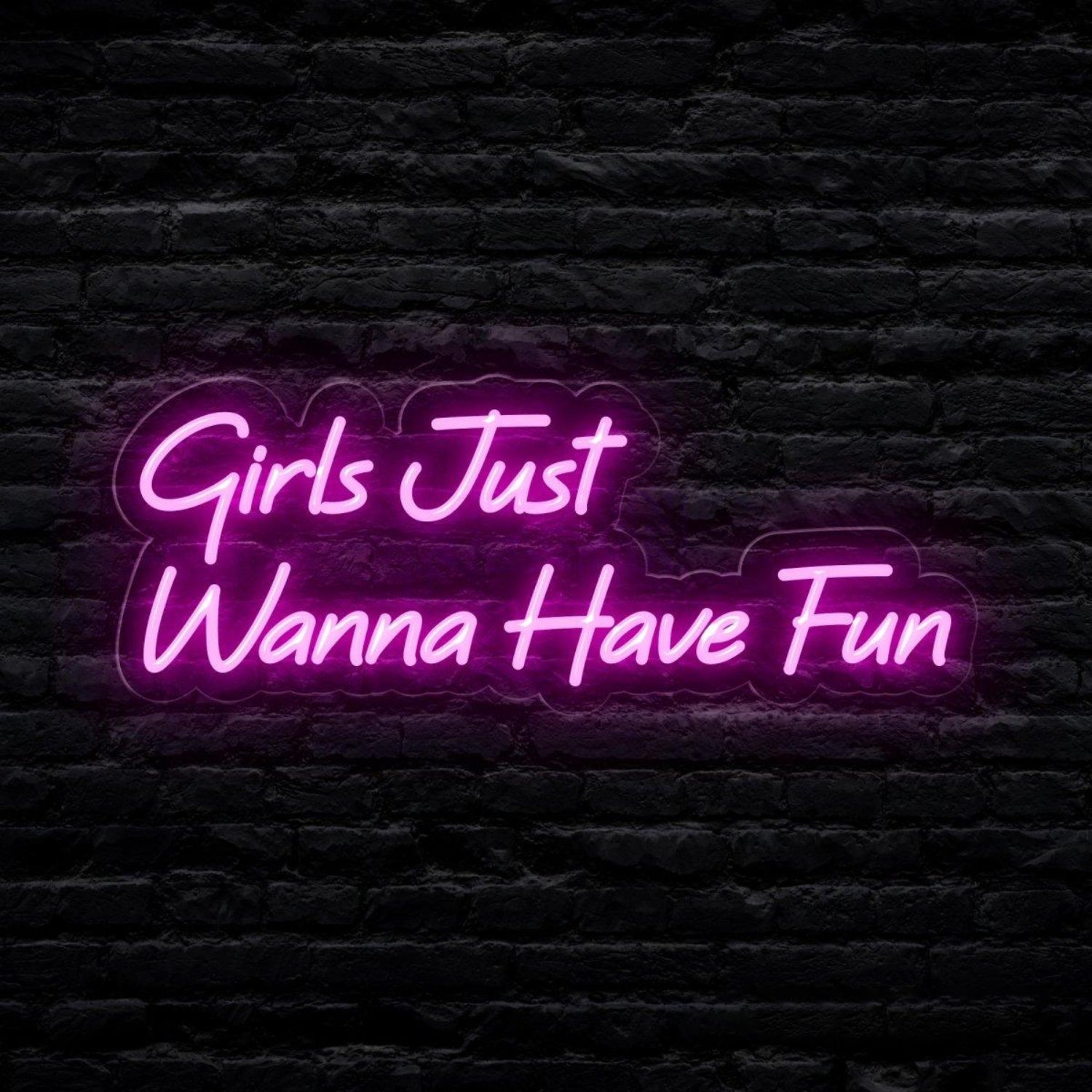 White Girls Just Wanna Have Fun Led Neon Sign For Bedroom Decor | Shineneon