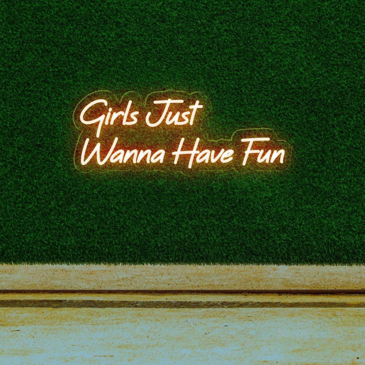 White Girls Just Wanna Have Fun Led Neon Sign For Bedroom Decor | Shineneon
