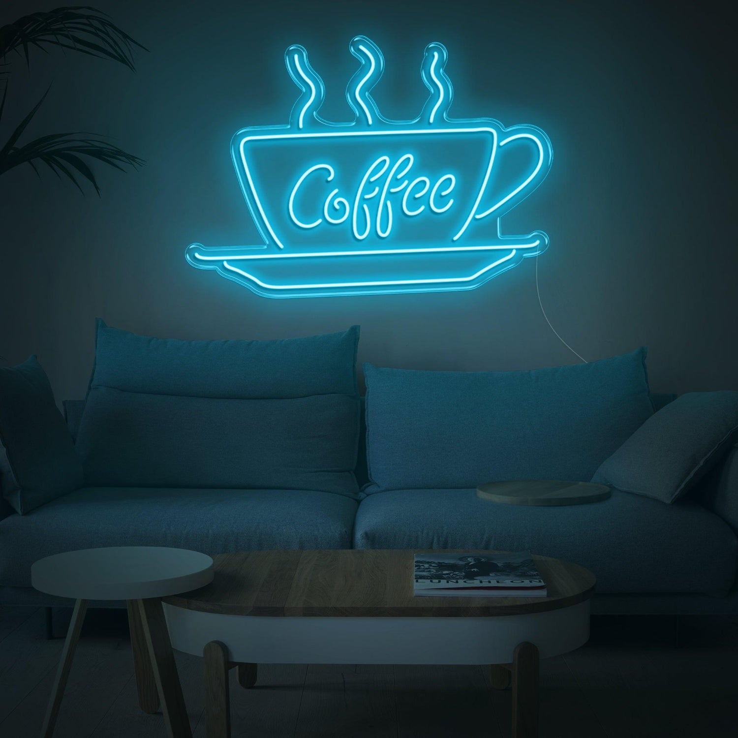 White-Glow Coffee Cup Led Neon Sign Modern Cafe Home Decor | Shineneon