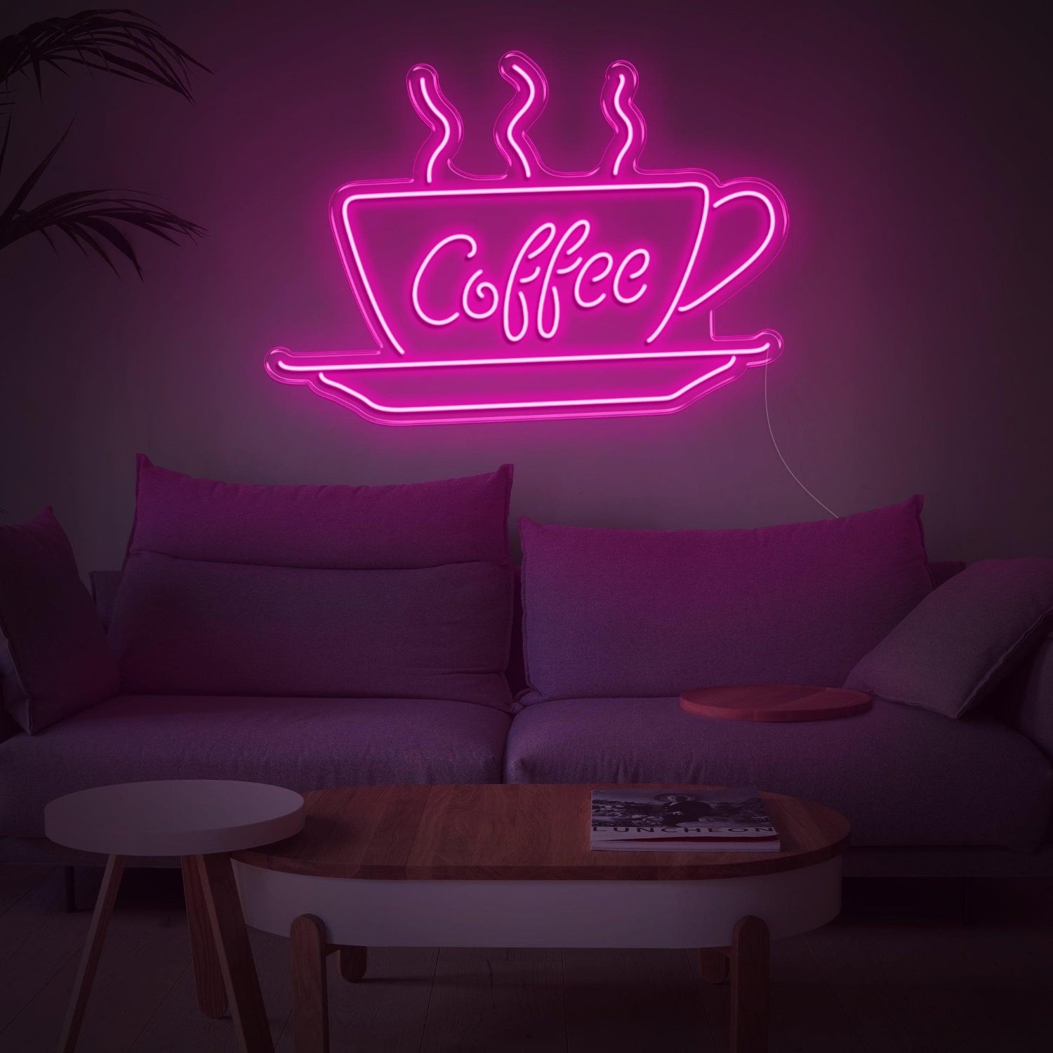 White-Glow Coffee Cup Led Neon Sign Modern Cafe Home Decor | Shineneon