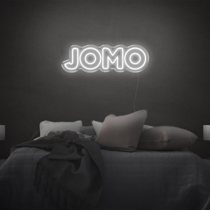 White-Jomo Led Neon Sign Modern Bedroom Decor | Shineneon