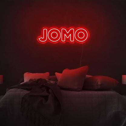 White-Jomo Led Neon Sign Modern Bedroom Decor | Shineneon