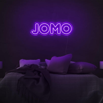 White-Jomo Led Neon Sign Modern Bedroom Decor | Shineneon