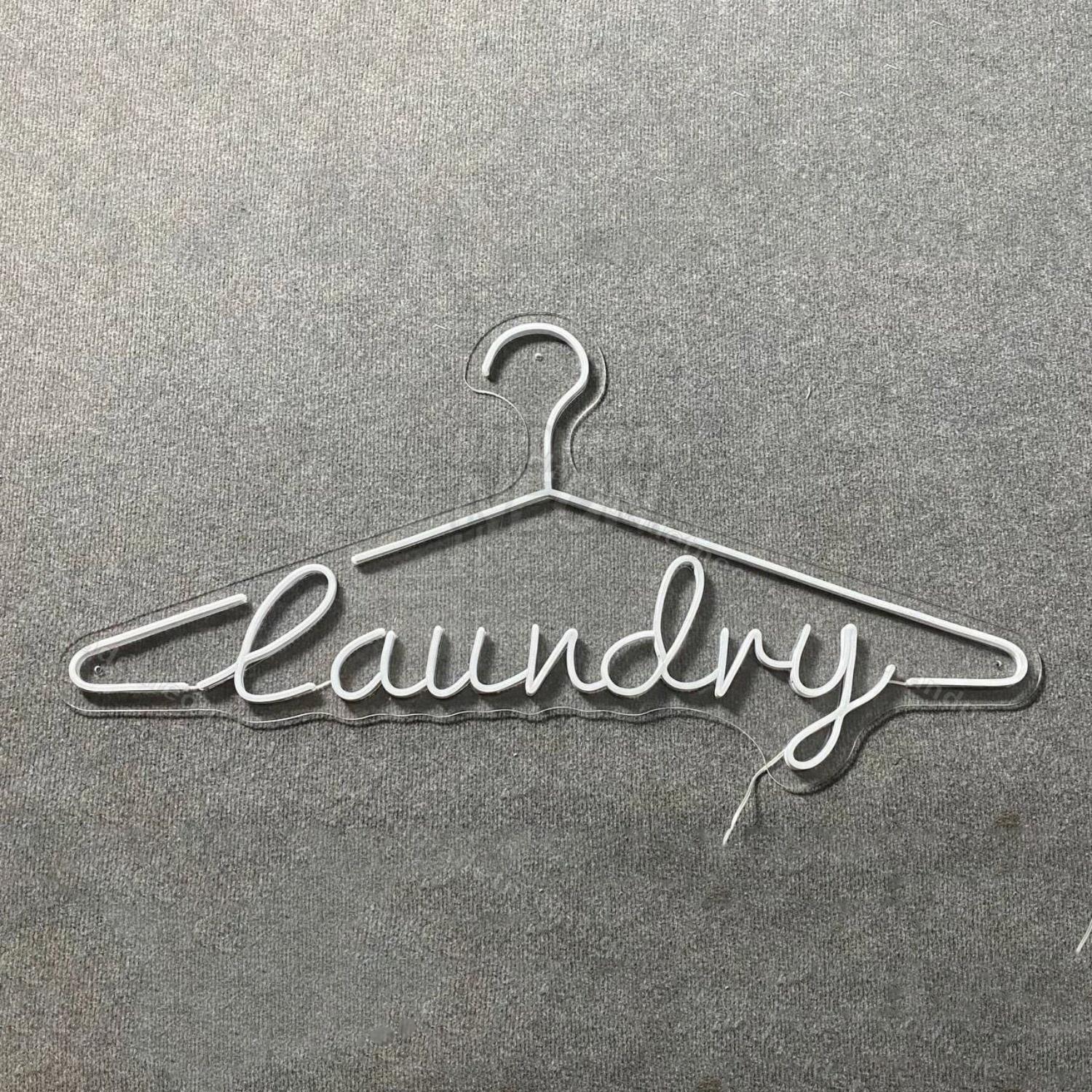 White Laundry Led Neon Sign | Shineneon