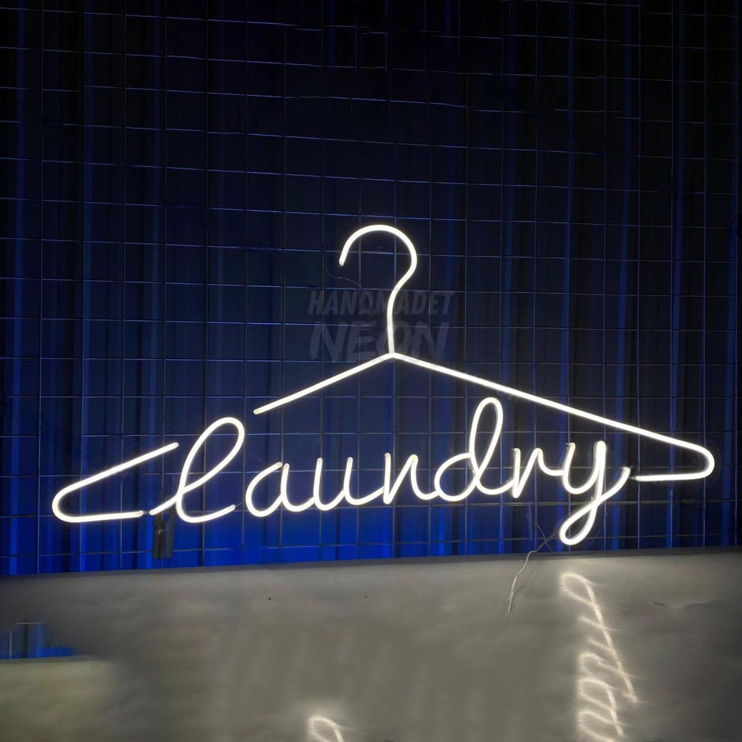White Laundry Led Neon Sign | Shineneon