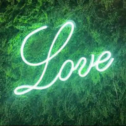 White Love LED Neon Sign Wedding Romantic Decor | Shineneon