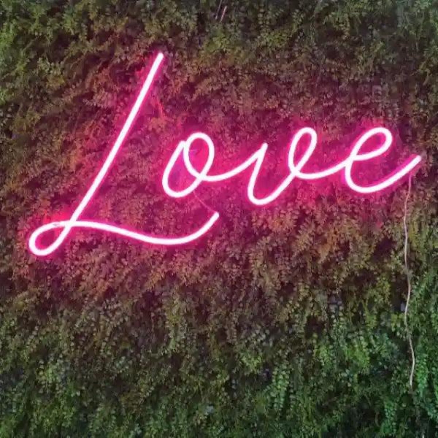 White Love LED Neon Sign Wedding Romantic Decor | Shineneon