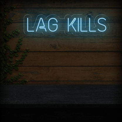 White Modern Lag Kills Led Neon Sign For Gaming Room Decor | Shineneon