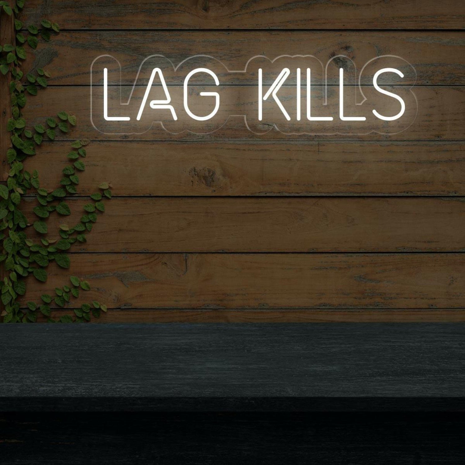 White Modern Lag Kills Led Neon Sign For Gaming Room Decor | Shineneon