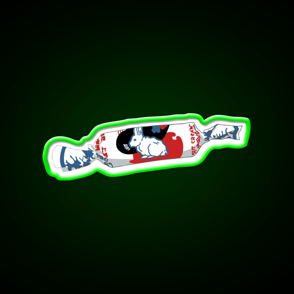 White Rabbit Candy Led Neon Sign Chinese Food Rgb Color - Shineneon