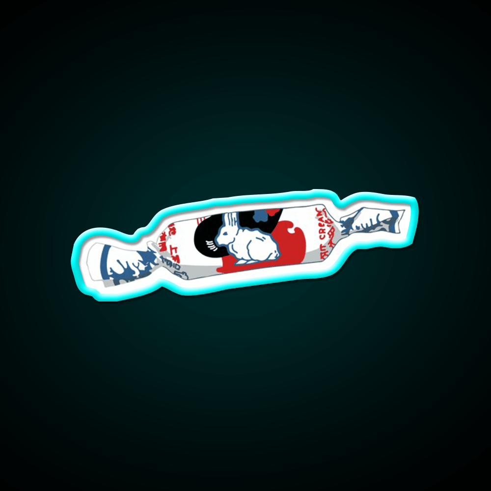 White Rabbit Candy Led Neon Sign Chinese Food Rgb Color - Shineneon