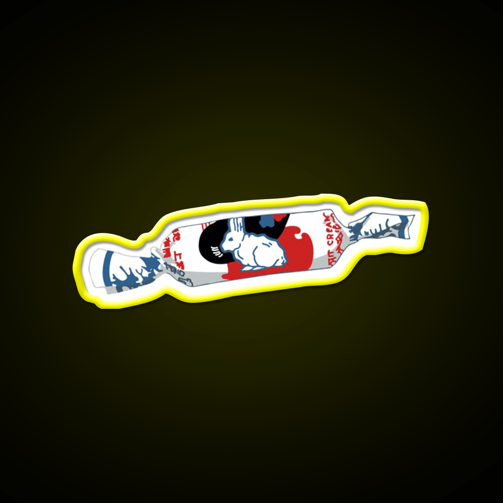 White Rabbit Candy Led Neon Sign Chinese Food Rgb Color - Shineneon