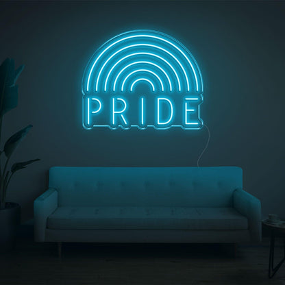 White Rainbow Pride Led Neon Sign For Indoor Lgbtq Decor | Shineneon