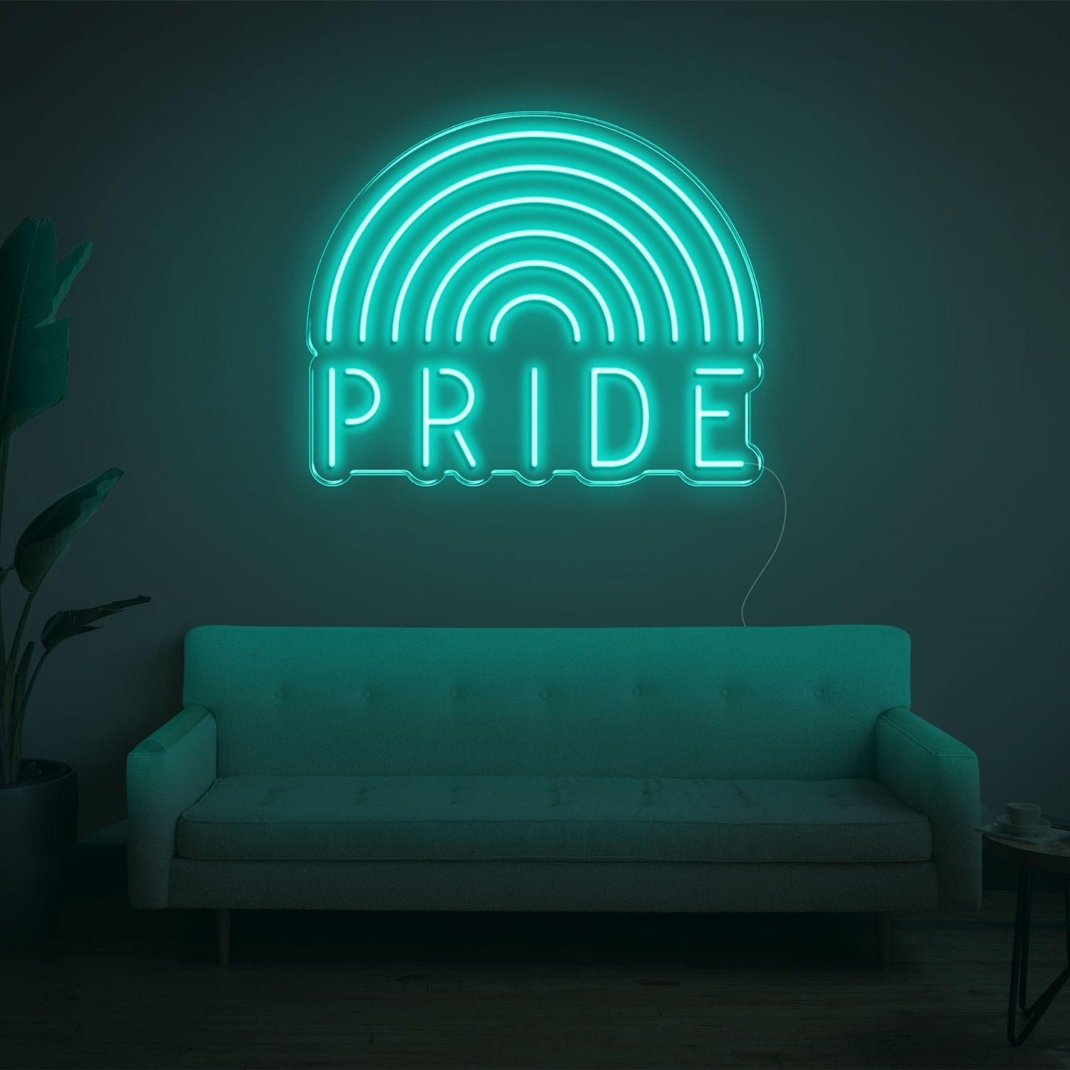 White Rainbow Pride Led Neon Sign For Indoor Lgbtq Decor | Shineneon