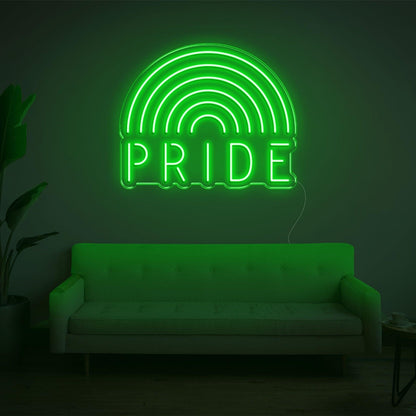 White Rainbow Pride Led Neon Sign For Indoor Lgbtq Decor | Shineneon
