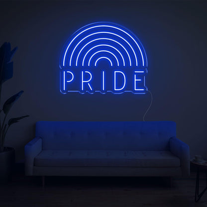 White Rainbow Pride Led Neon Sign For Indoor Lgbtq Decor | Shineneon