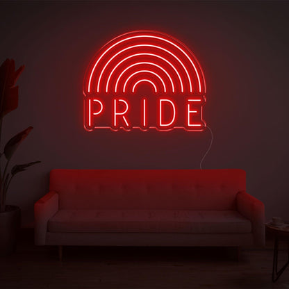 White Rainbow Pride Led Neon Sign For Indoor Lgbtq Decor | Shineneon