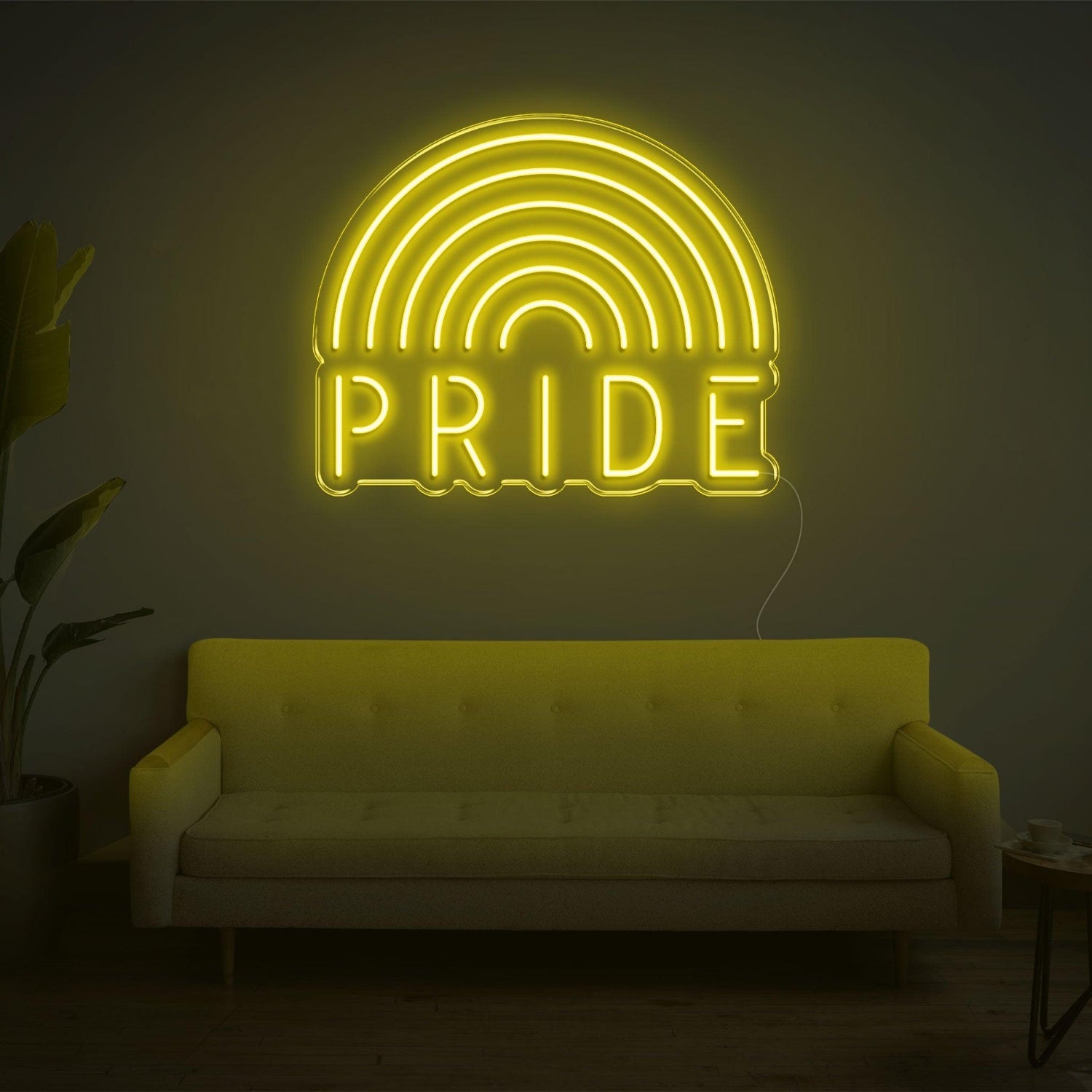 White Rainbow Pride Led Neon Sign For Indoor Lgbtq Decor | Shineneon