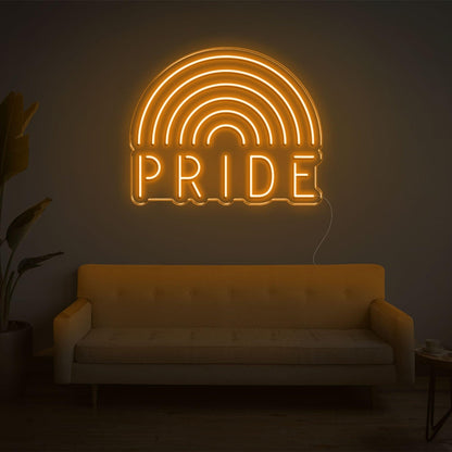 White Rainbow Pride Led Neon Sign For Indoor Lgbtq Decor | Shineneon